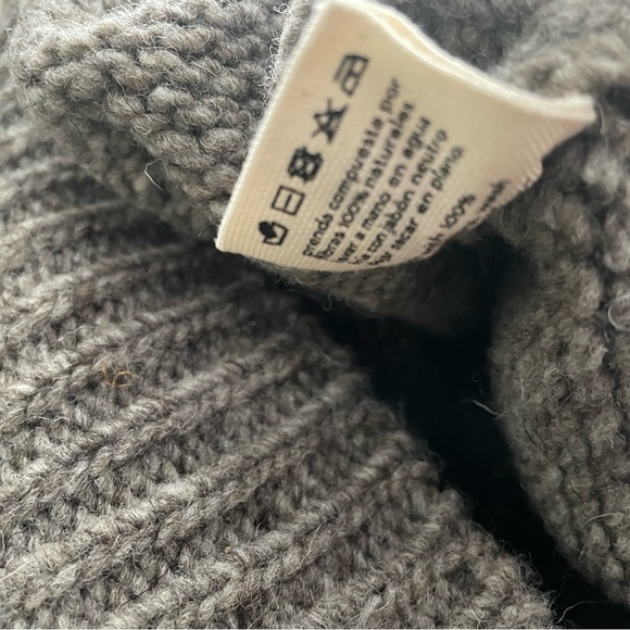 Babaa Men’s Jumper No17 Wool Turtleneck Sweater Dark Mist - Picture 10 of 15